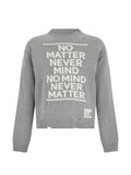 Maison MIHARA YASUHIRO message jacquard knit sweater