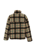 FOUND check-print fleece sweatshirt