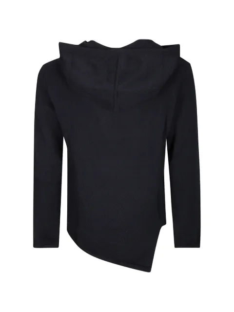 Comme Des Garçons Shirt asymmetric knitted hoodie