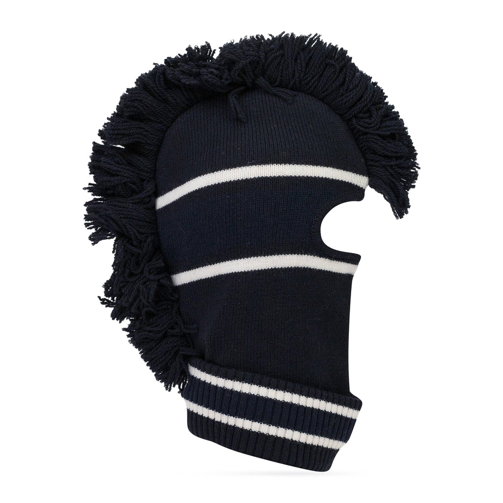 Blue Ambush Fringe Knit Balaclava