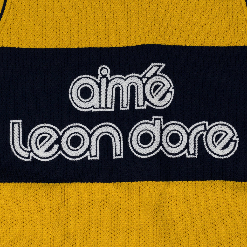 Yellow Knit Basketball Jersey