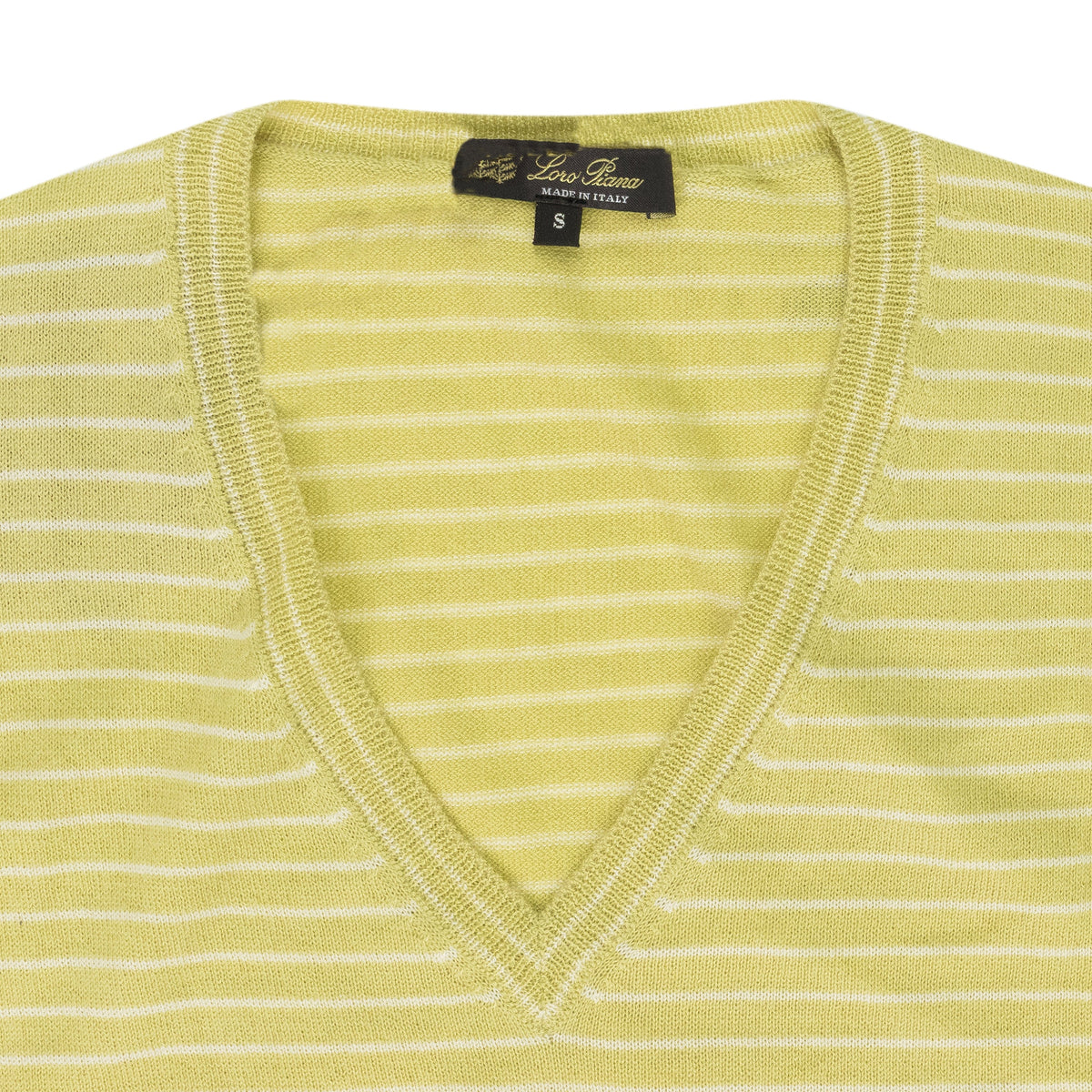 Yellow Scollo Riomaggiore V Neck Sweater