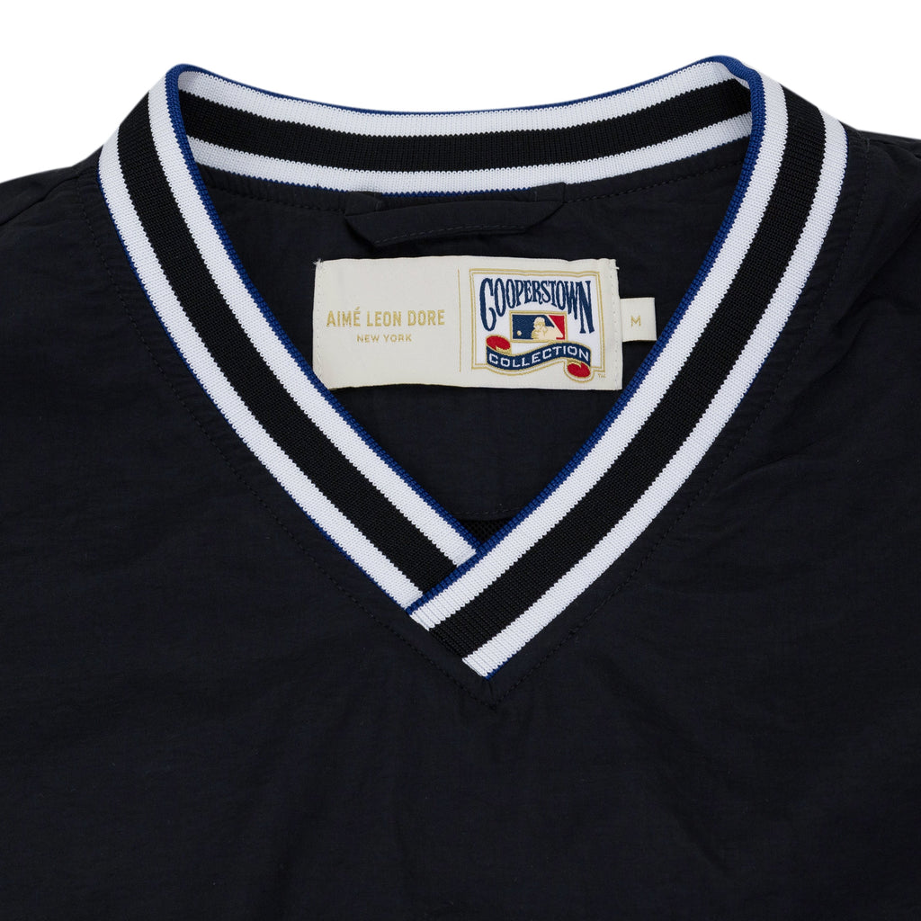 Black Mets V-Neck Windbreaker