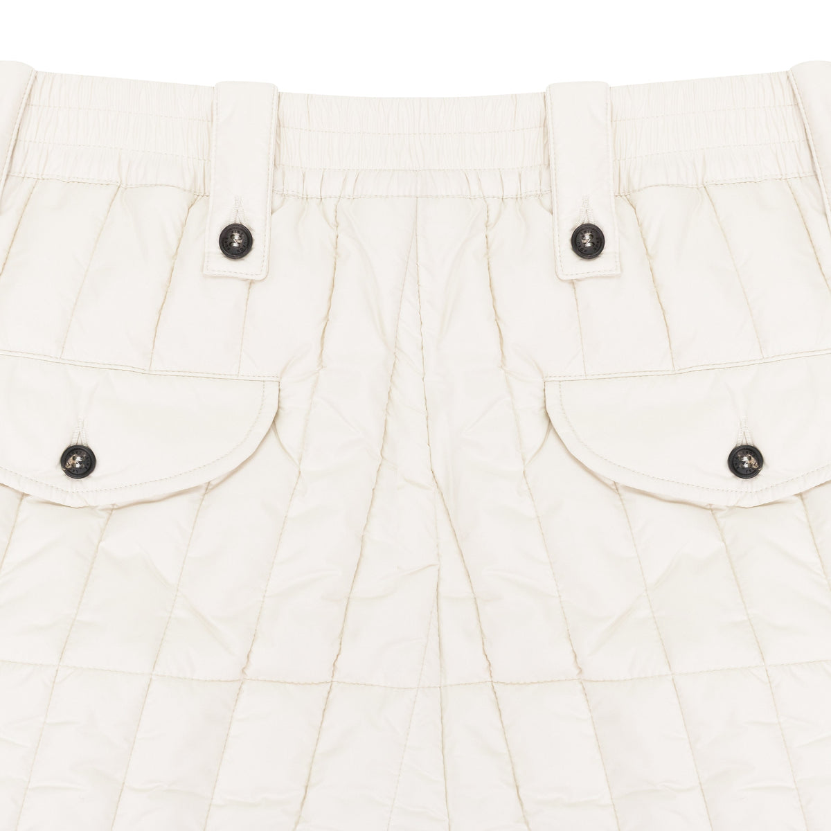 WHITE WOOLRICH FILLED PANTS
