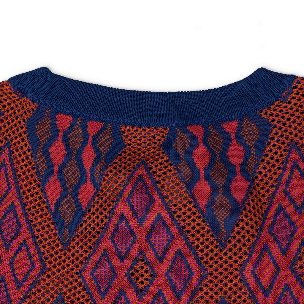 Red Kalonji Knitted Sweater Vest