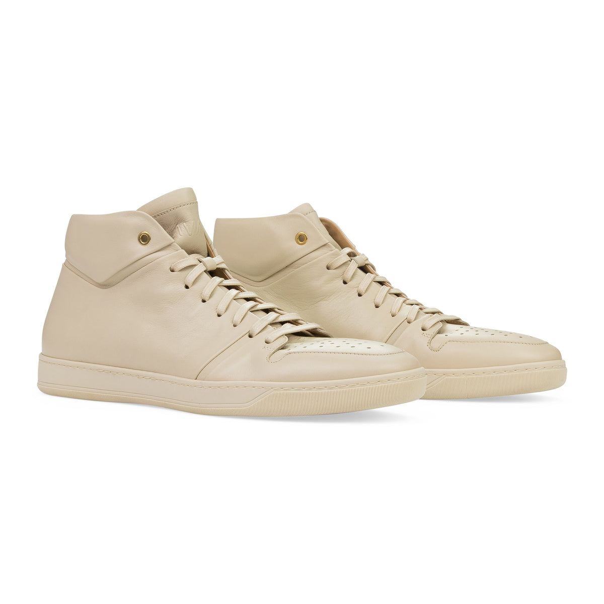 Beige Court Top Sneakers
