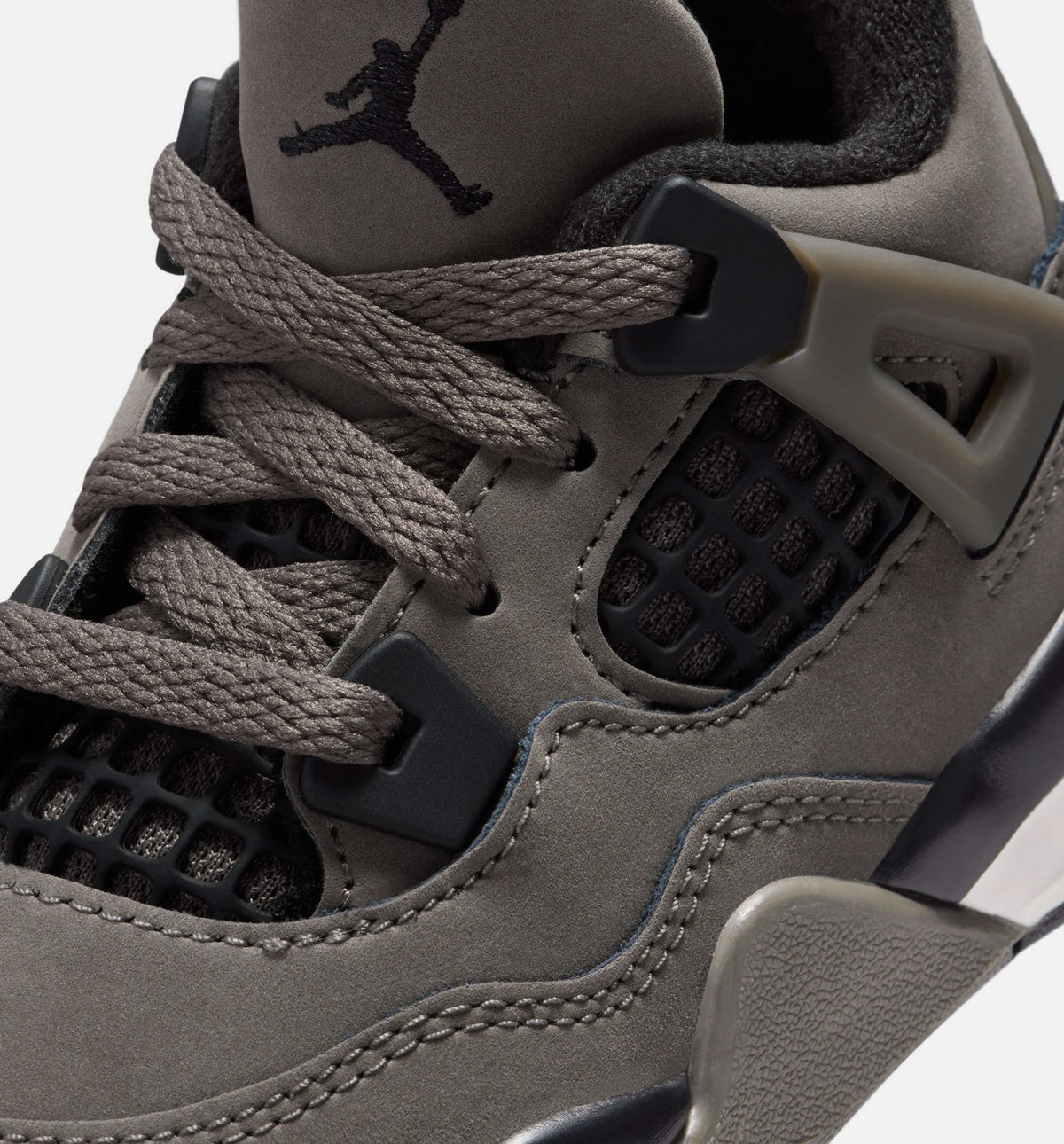 Air Jordan 4 Retro Cave Stone and Black Infant Sneakers - Cave Stone/Black/Moon Particle