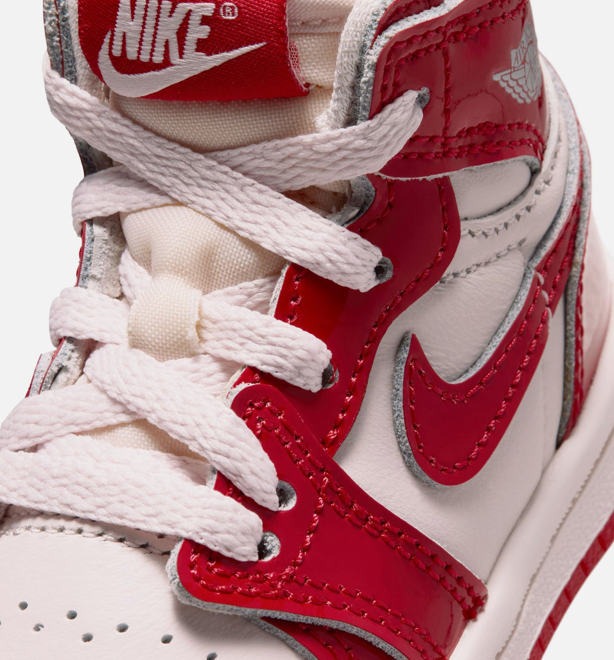 Air Jordan 1 Retro High OG Nails And Grails Infant/Toddler Shoes - University Red x Metallic Silver