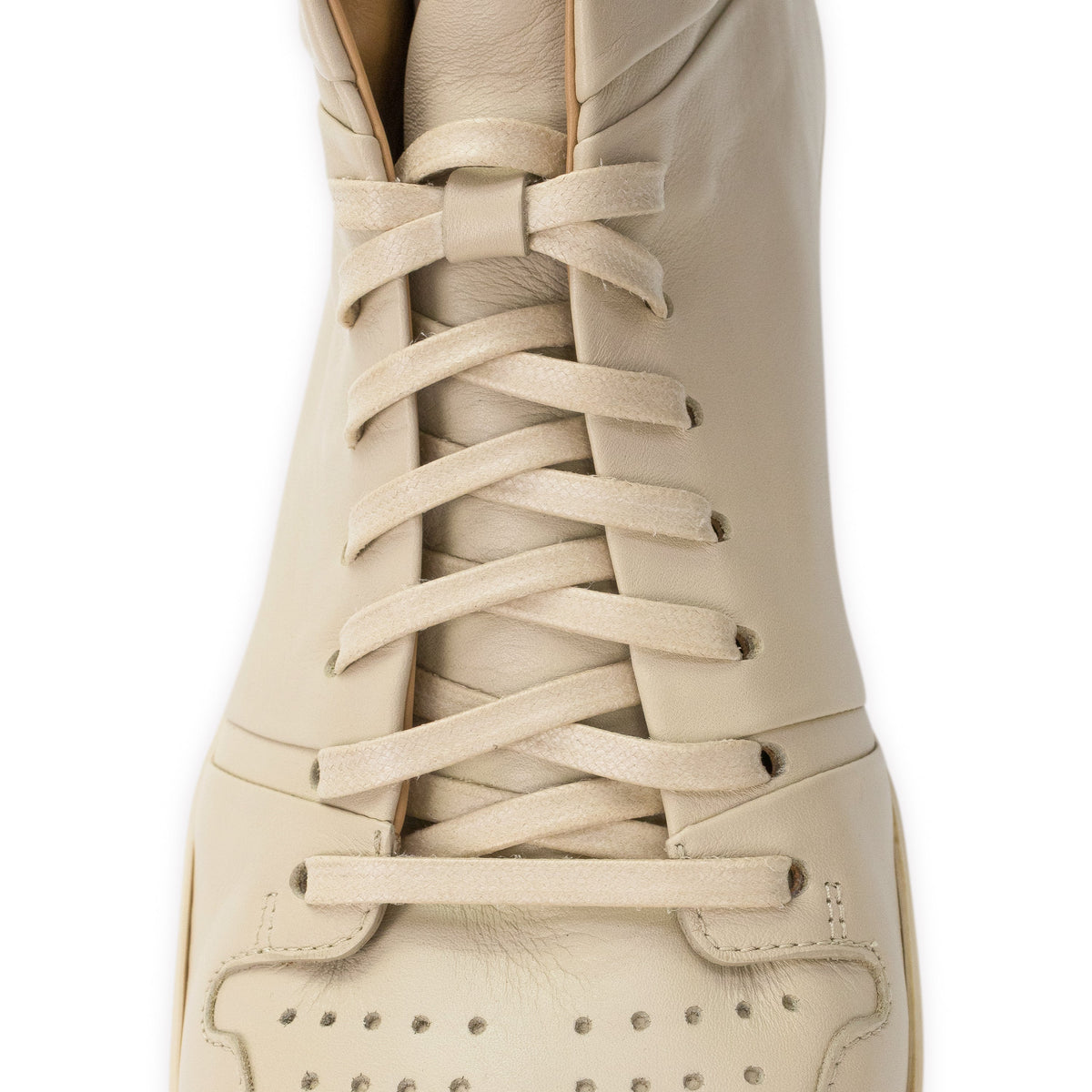 Beige Court Top Sneakers