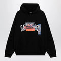 Balenciaga - Black hoodie with logo print