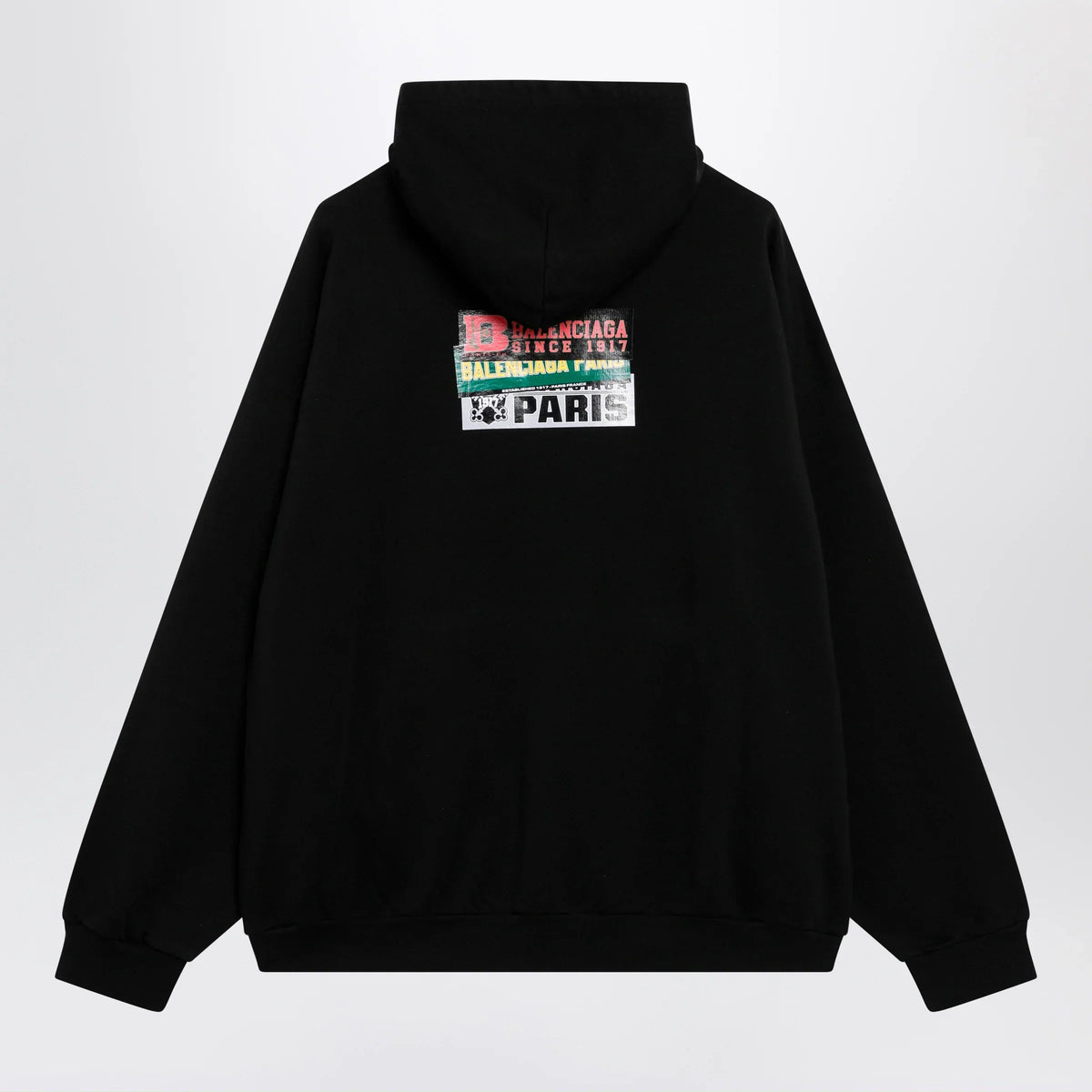 Balenciaga - Black hoodie with logo print