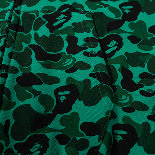 BAPE Green Camo Shark Zip Hoodie