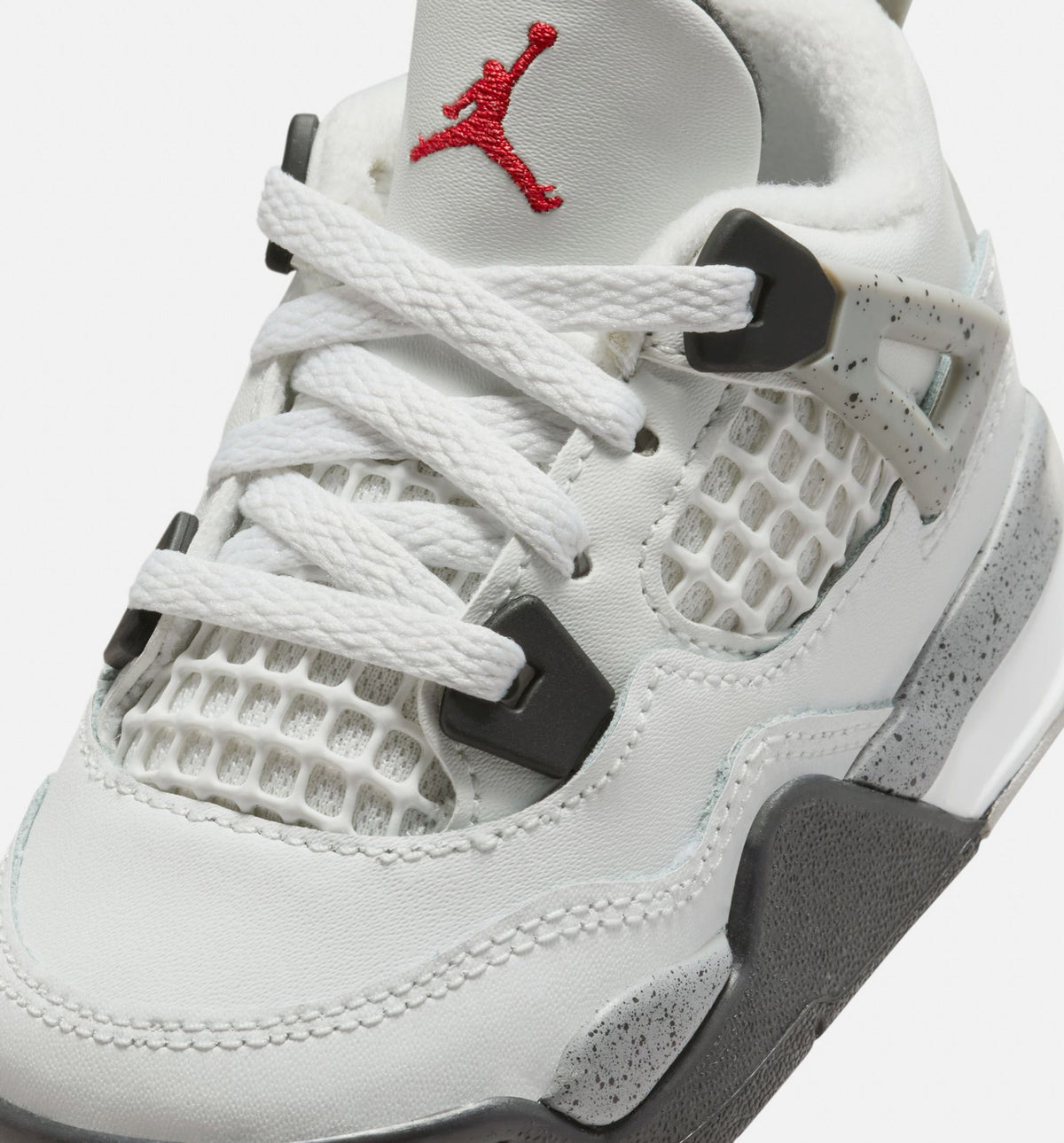 Air Jordan 4 Retro White Cement Infant/Toddler Lifestyle Shoe – Summit White/Fire Red/Cement Grey/Black
