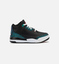 Air Jordan 3 Retro Hyper Jade Preschool Sneakers - Black / Siren Red / Hyper Jade