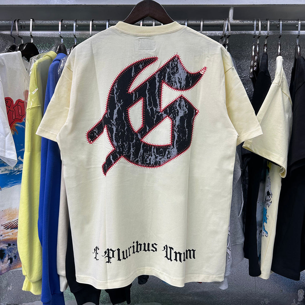 Godspeed T-shirts Skull Baseball Players Printed Cotton Casual Short Sleeves Men and Women