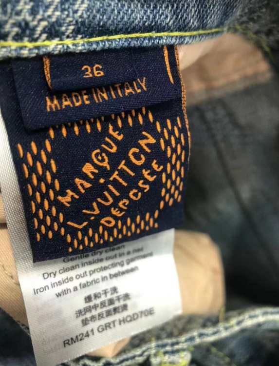 Checkered Denim Jeans – Light Wash