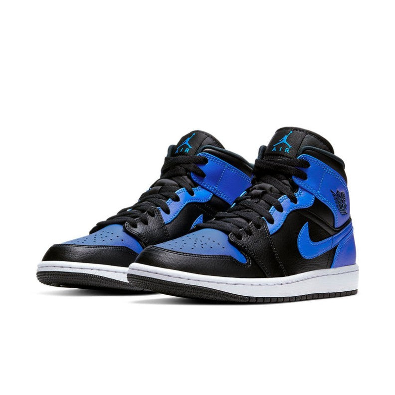 Air Jordan 1 Mid 'Hyper Royal Black' 554724-077