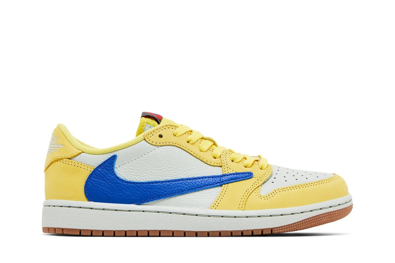 Travis Scott x Wmns Air Jordan 1 Retro Low OG SP 'Canary' – Limited Collab Sneaker in Bright Yellow