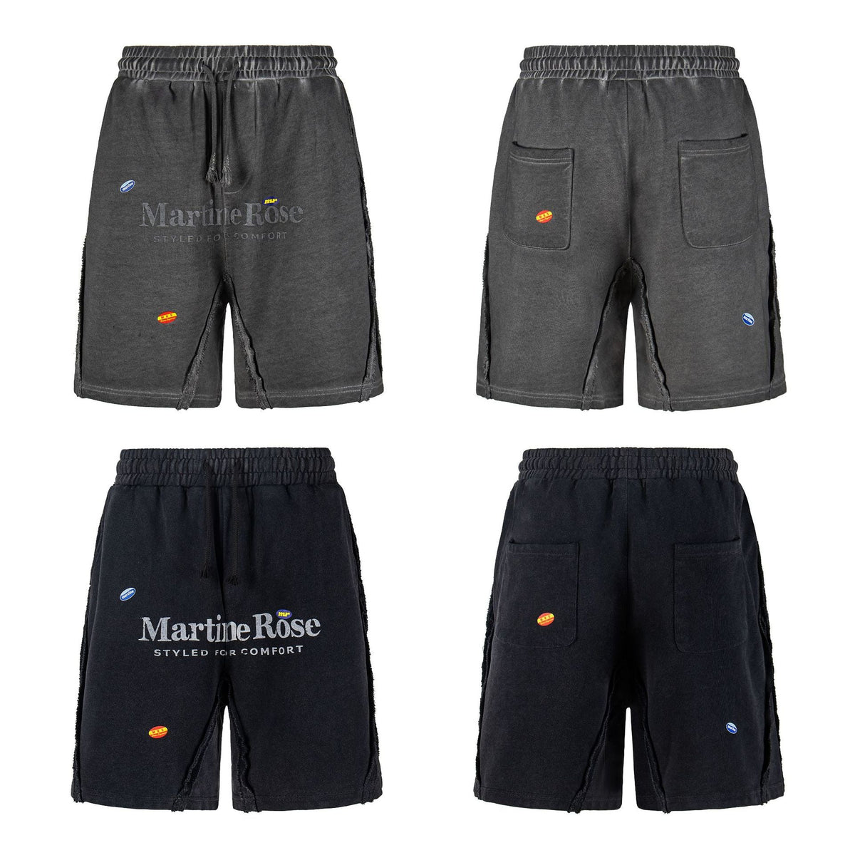 Martine Rose Letter Graphic Relaxed-Fit Shorts