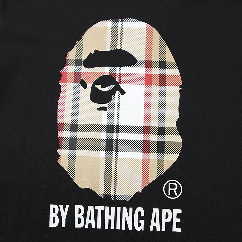 BAPE Shark Camo Graphic Tee Loose Unisex Streetwear T-Shirt
