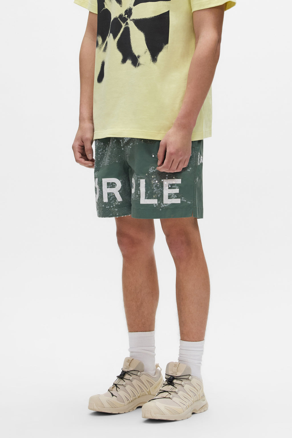 Sequin Camouflage All Around Short