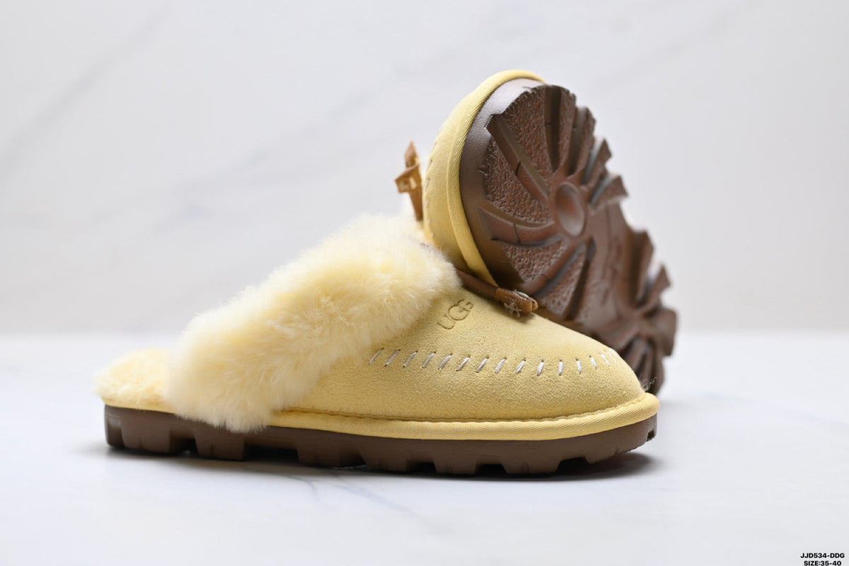 UGG Slipper Evolution Shearling Closed-Toe Slippers