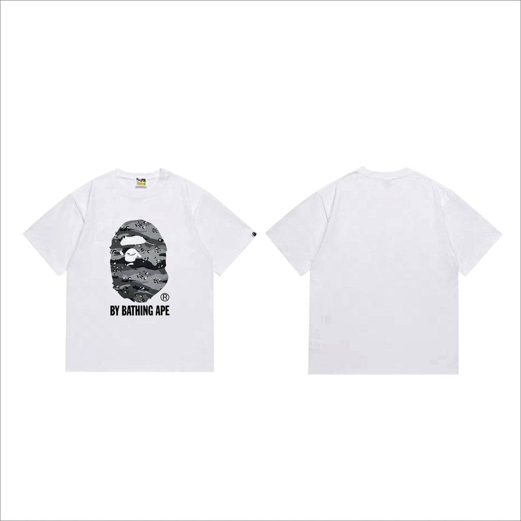 BAPE Grey/Blue Camo Ape Head T-Shirt