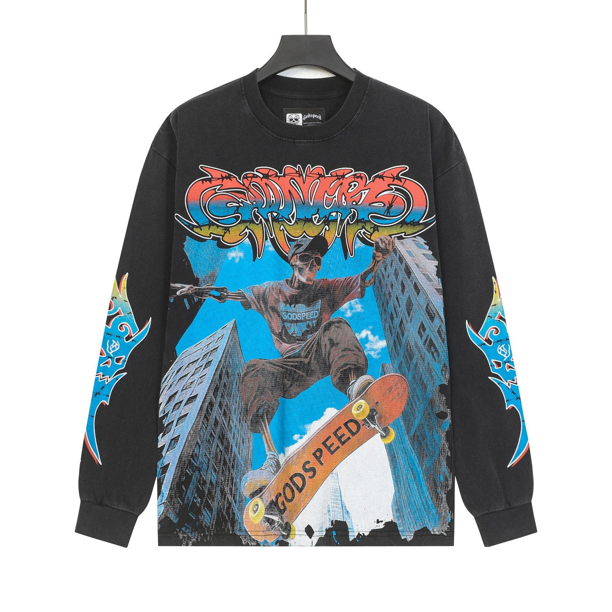 Godspeed Washed Rock Graphic Long-Sleeve T-Shirt