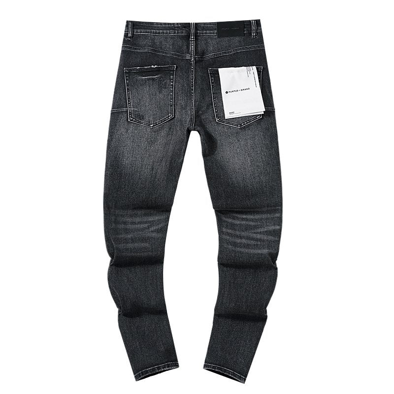 Purple Brand Black Distressed Jeans