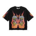 BKYS Revival On Fire Skull Guitar Graphic T-Shirt