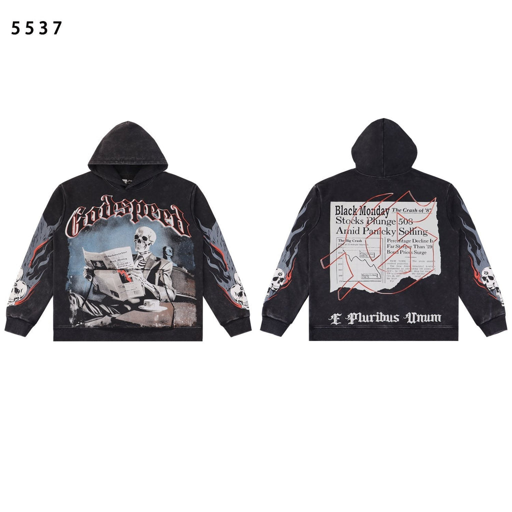 Godspeed Black Monday Skeleton Graphic Hoodie