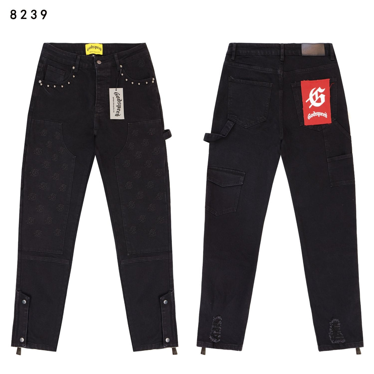 Godspeed Cargo Pocket Graphic Jeans