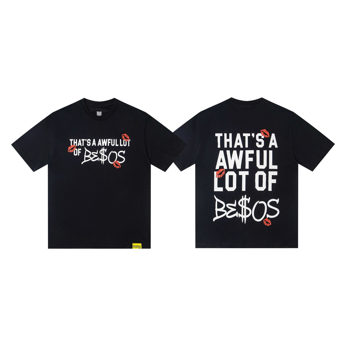 THAT'S A AWFUL LOT OF COUGH SYRUP Black Graphic Short-Sleeve T-Shirt