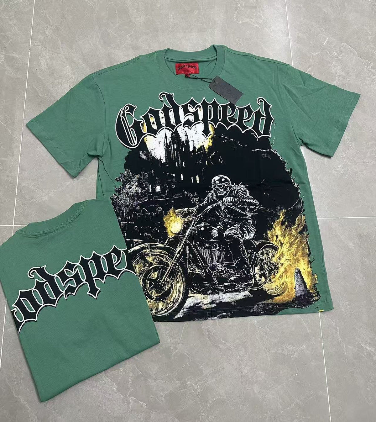 Godspeed Motorcycle Graphic T-Shirt
