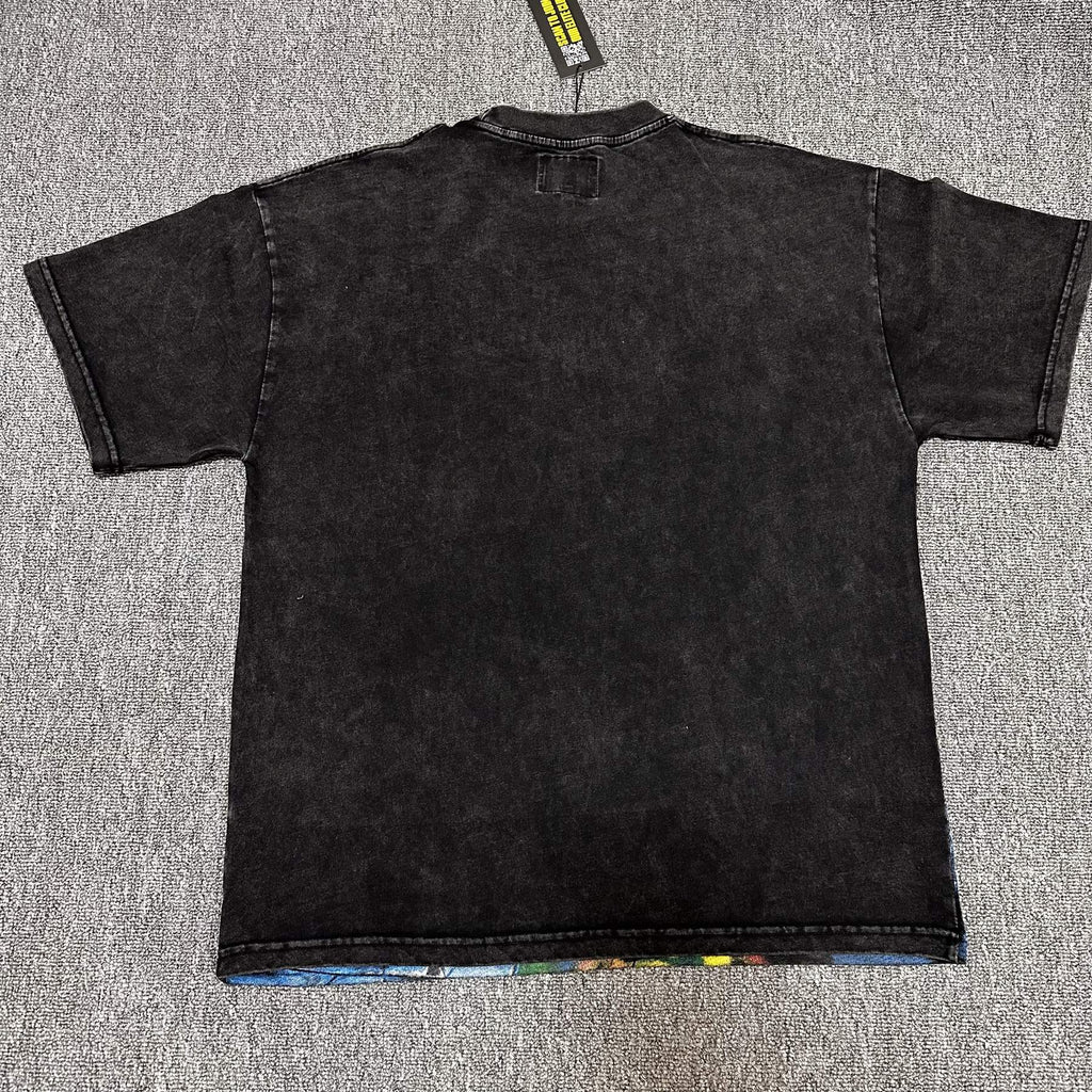 Godspeed Washed Black Graphic Short-Sleeve T-Shirt