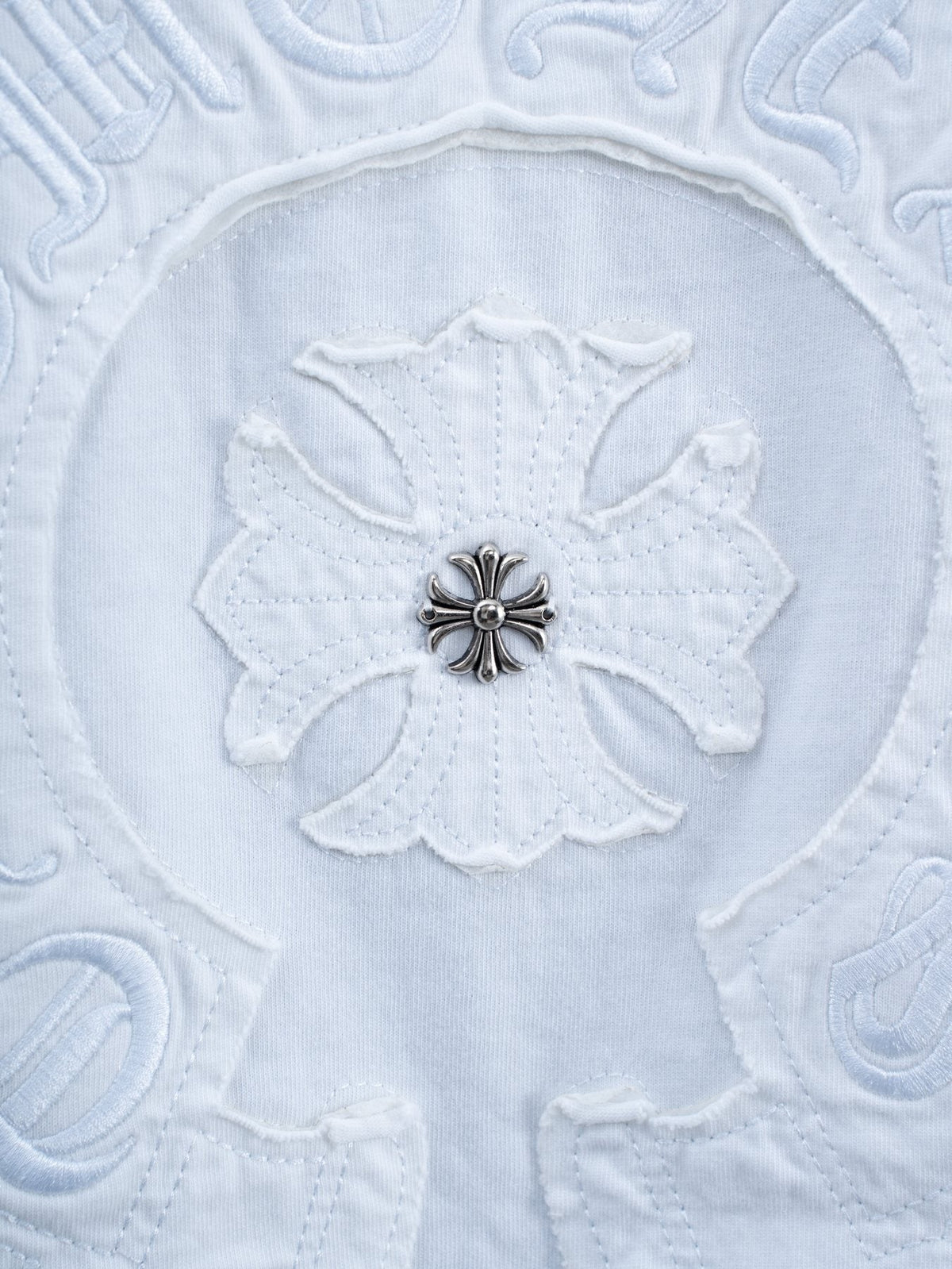 Chrome Hearts Horseshoe Floral Graphic T-Shirt