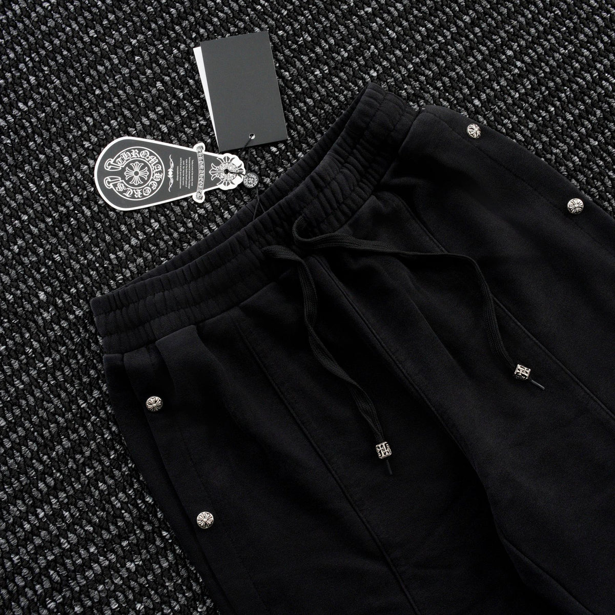 Chrome Hearts Cross Rivet Side-Snap Pants