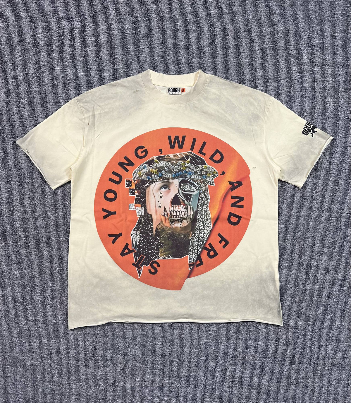 Rough Play Skull Graphic Short-Sleeve T-Shirt