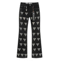 VALABASAS Black Triangle Motif Jeans