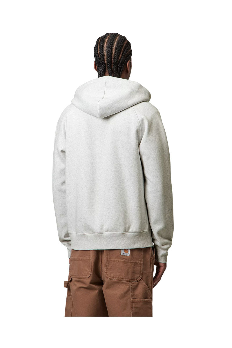 CARHARTT WIP HOODED CHASE JACKET Ash Heather / Gold