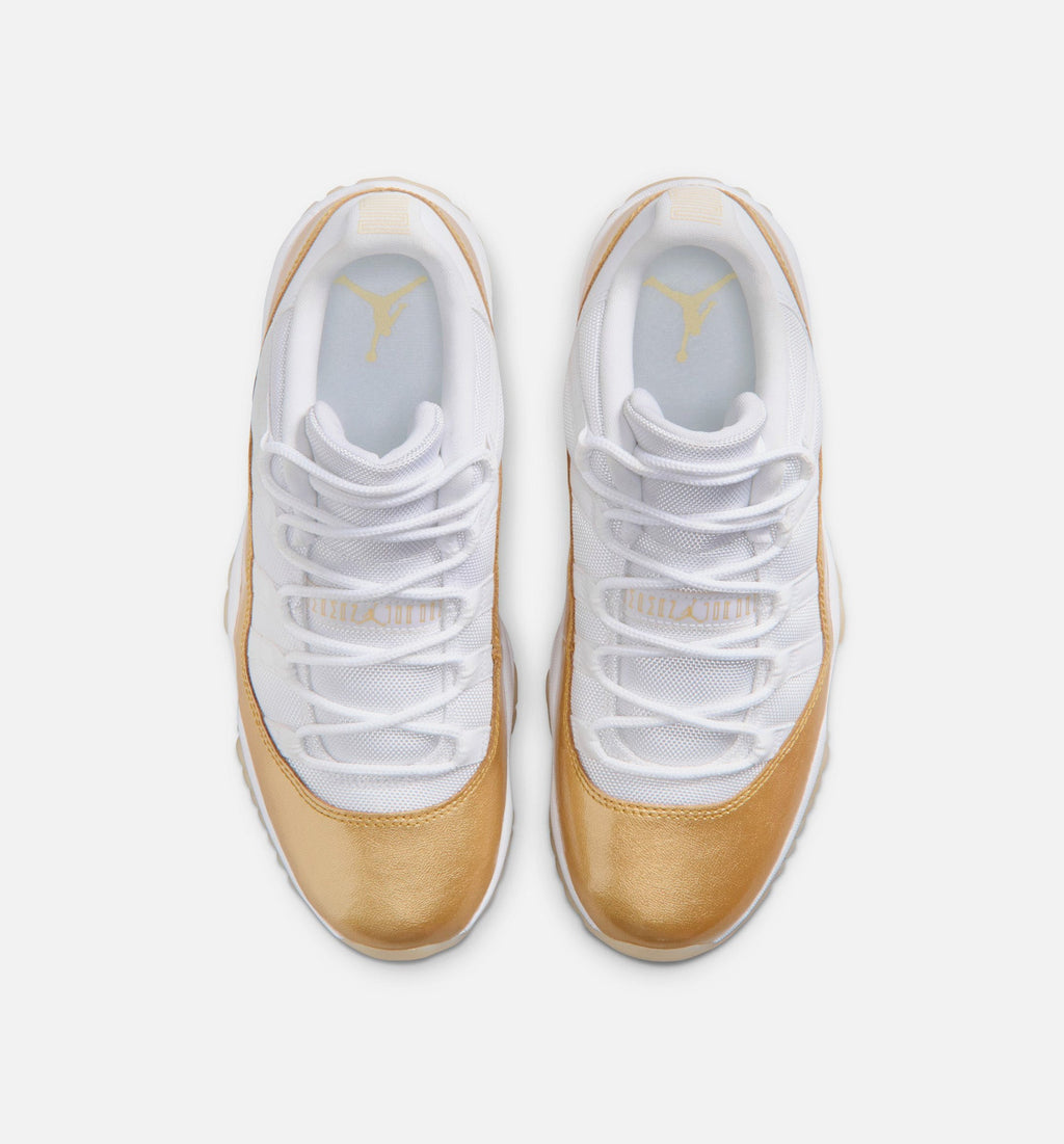 Air Jordan 11 Retro Low Mothers Day Women's Lifestyle Shoes - White/Metallic Gold/Team Gold