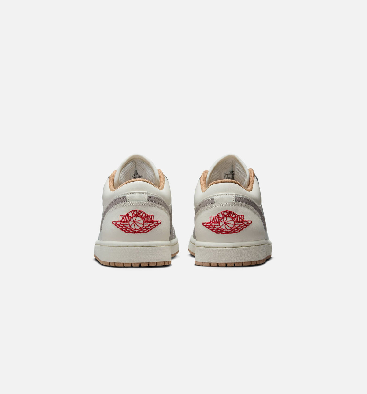 Air Jordan 1 Low Sail Fire Red Men's Shoes - Sail/Red/College Grey/Hemp