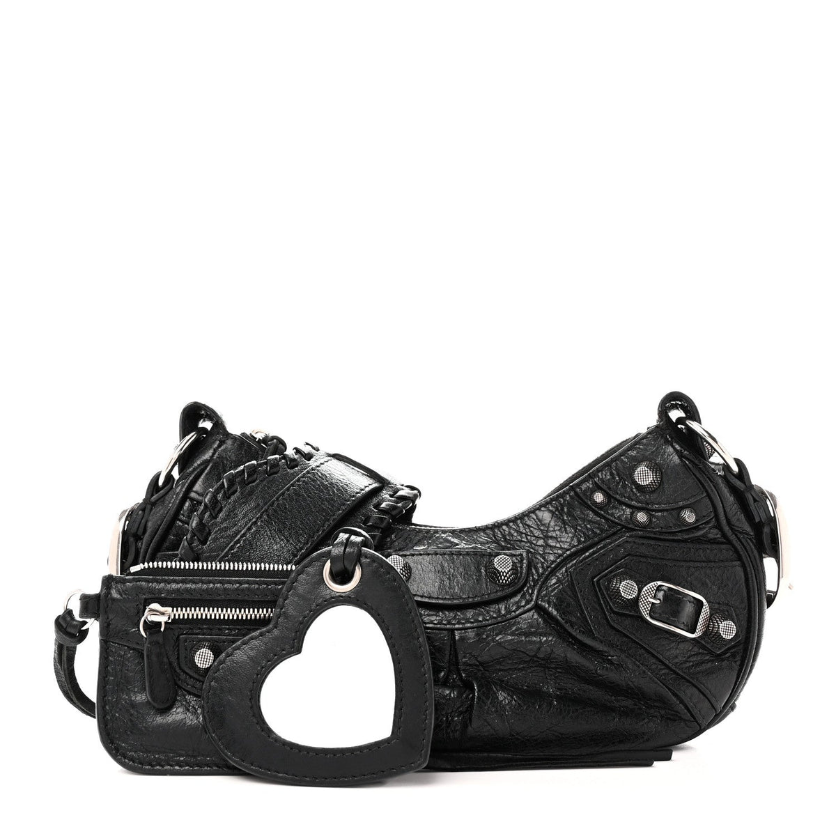 Agneau Arena Le Cagole Shoulder Bag XS Black