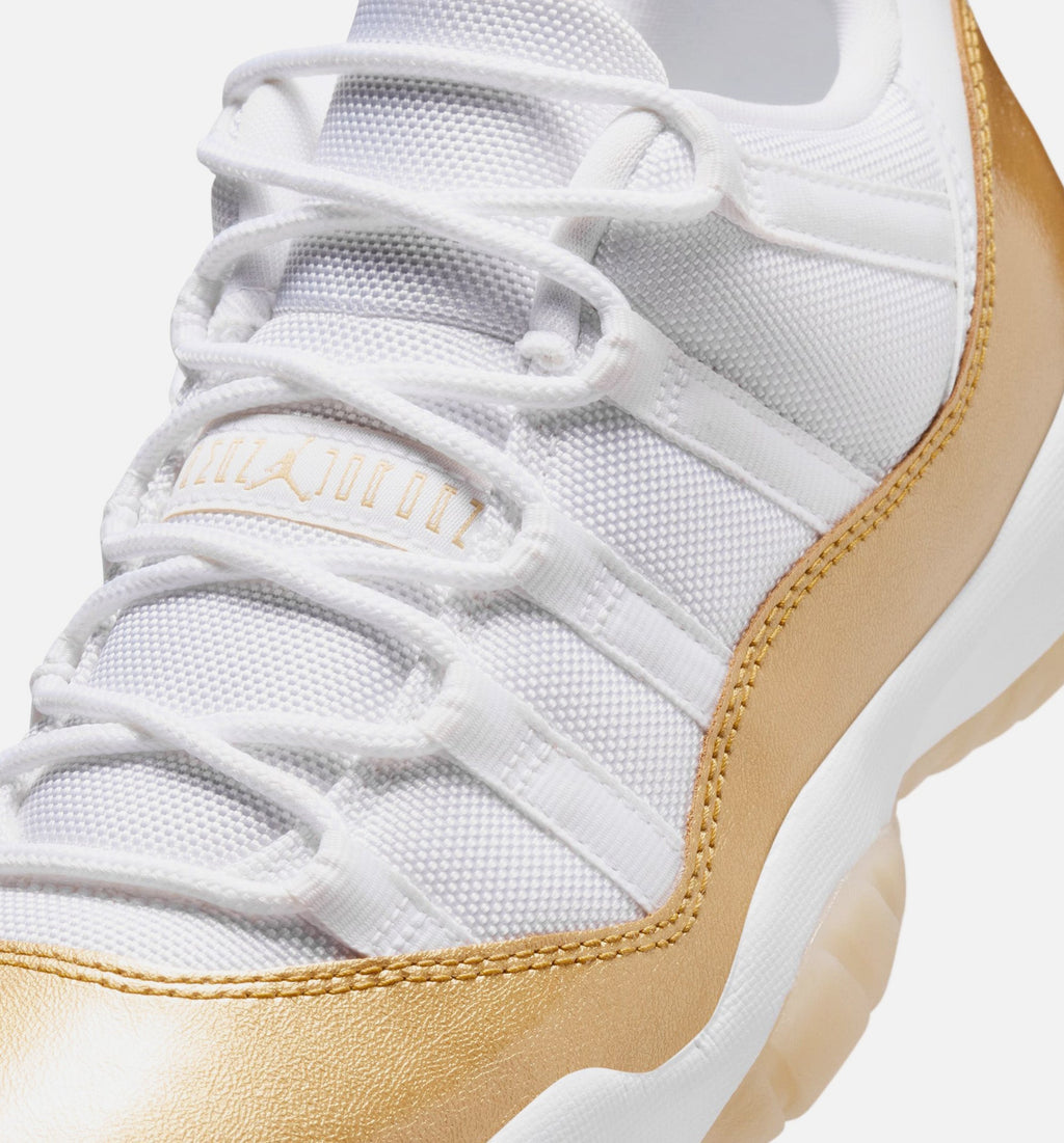 Air Jordan 11 Retro Low Mothers Day Women's Lifestyle Shoes - White/Metallic Gold/Team Gold