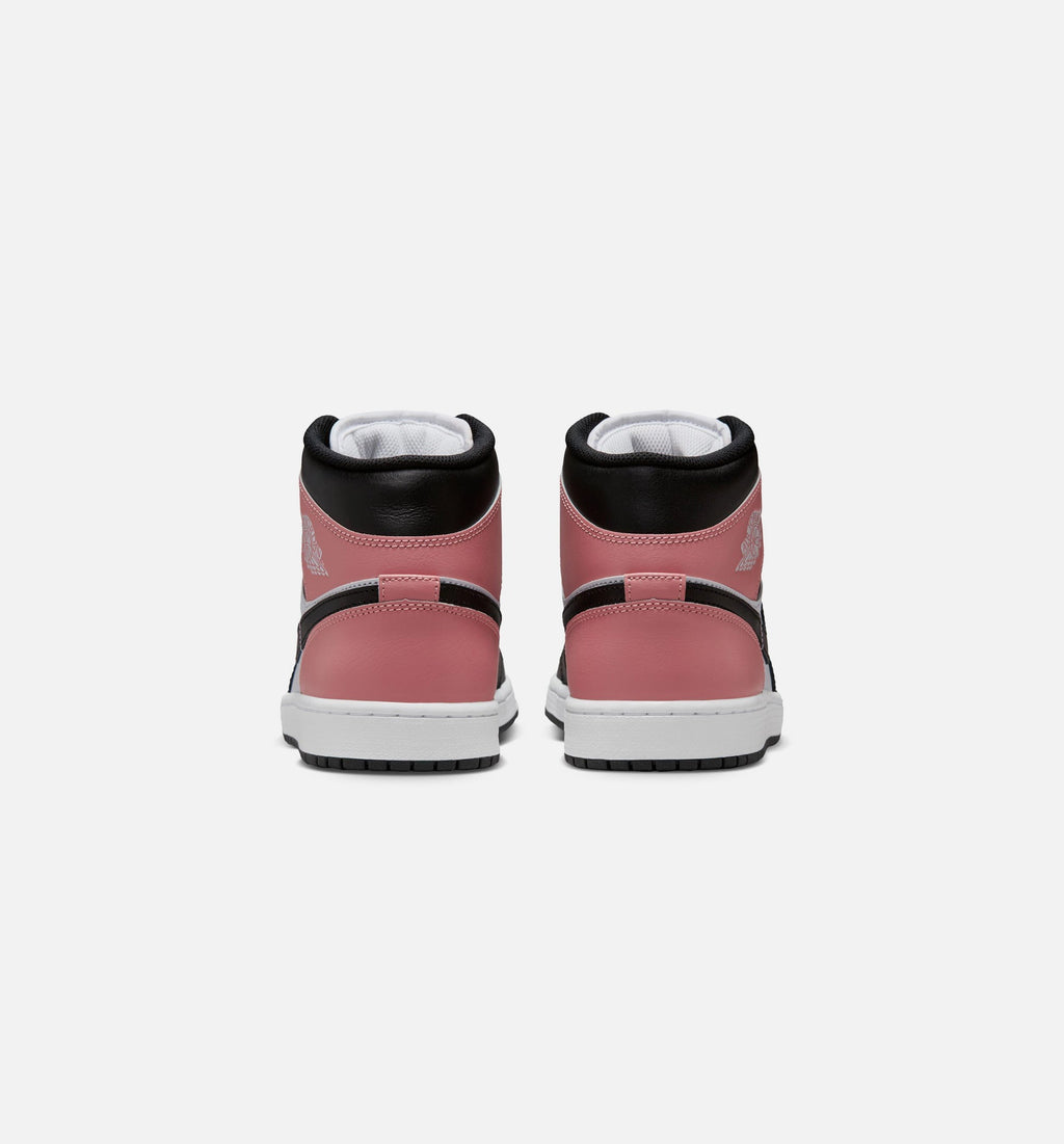 Air Jordan 1 Mid Men's Lifestyle Shoe - White/Rust Pink/Black