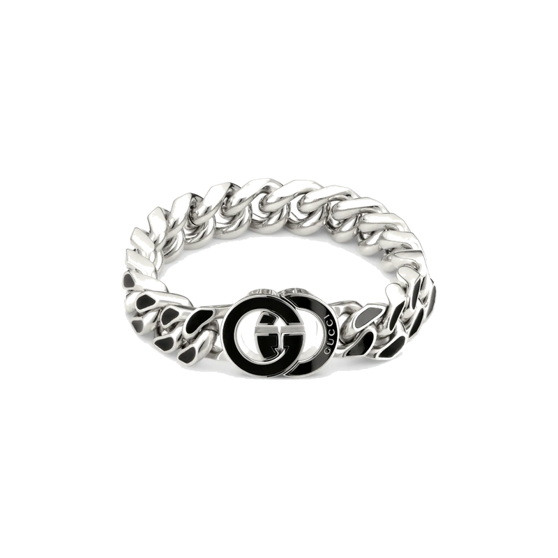 Gucci Magnetic Black Enamel Bracelet
