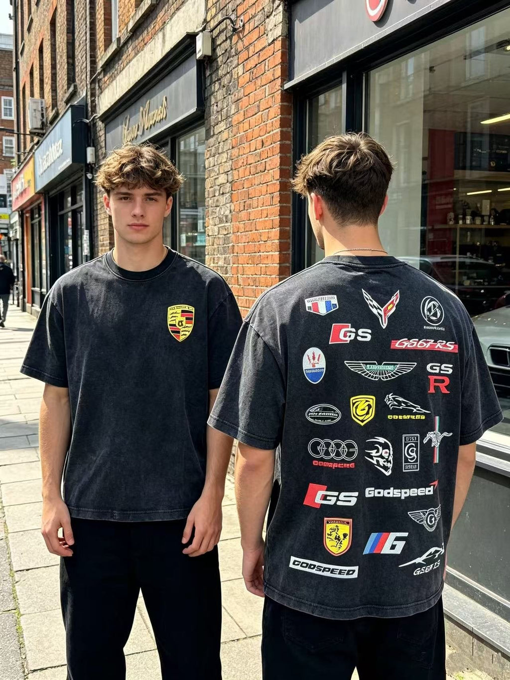 Godspeed Motorsport Collage Graphic T-Shirt