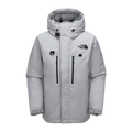 The North Face Himalayan Hooded Down Parka - Grey & White