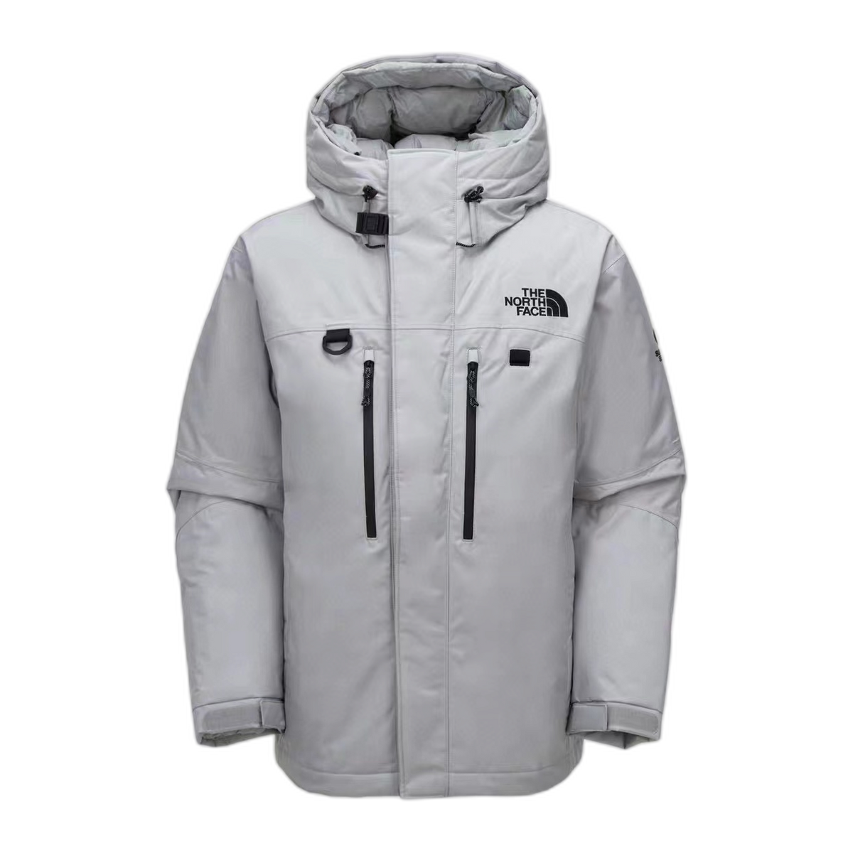 The North Face Himalayan Down Parka in Grey & White | 700-Fill
