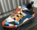 Dolce & Gabbana Colorblock Sneakers with Orange Laces